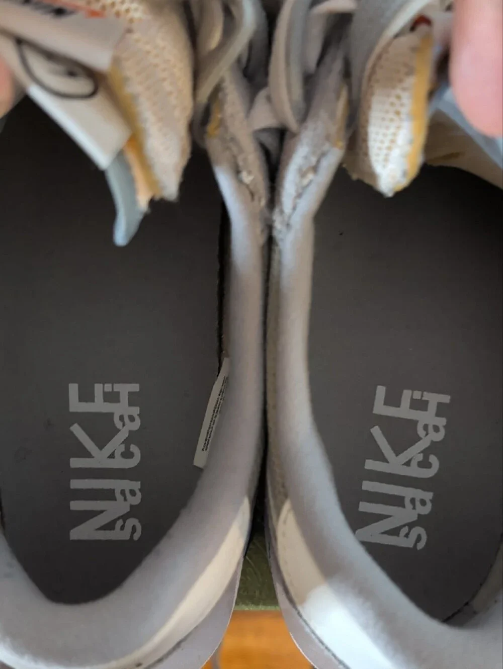 Nike Light Grey and White Men’s Running Sneakers